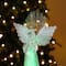 Glitzhome® 10.75" Christmas Lighted Acrylic Color Changing Tabletop Angel Figurine Set